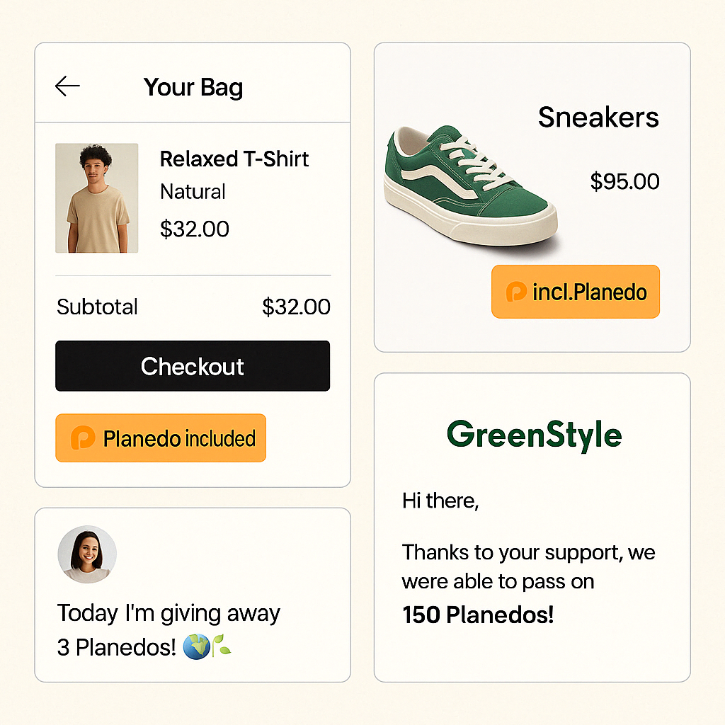 Planedo auf Websites und digitalen Kanälen