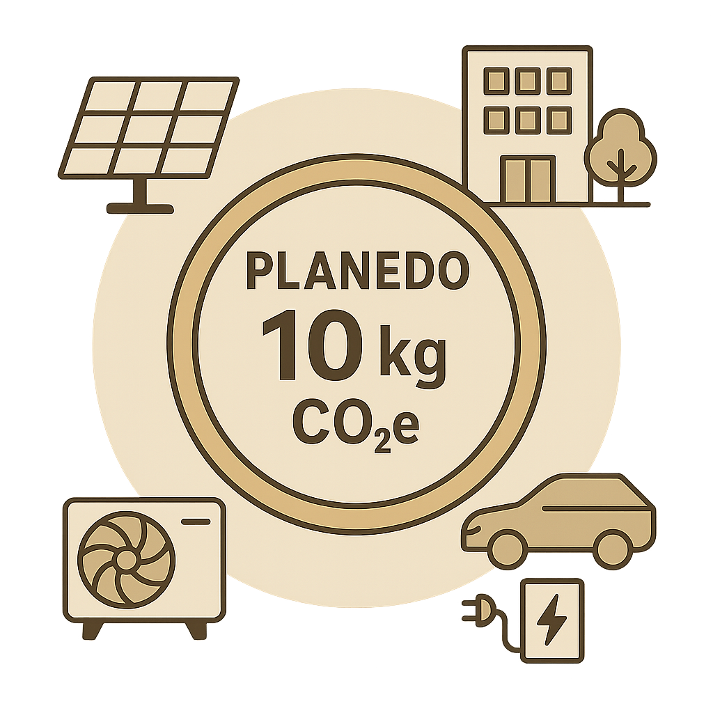 Beispiel Solaranlage validiert als Planedo Vermögenswert